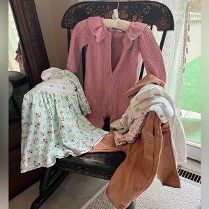 6-12 mo long sleeve girl baby clothes